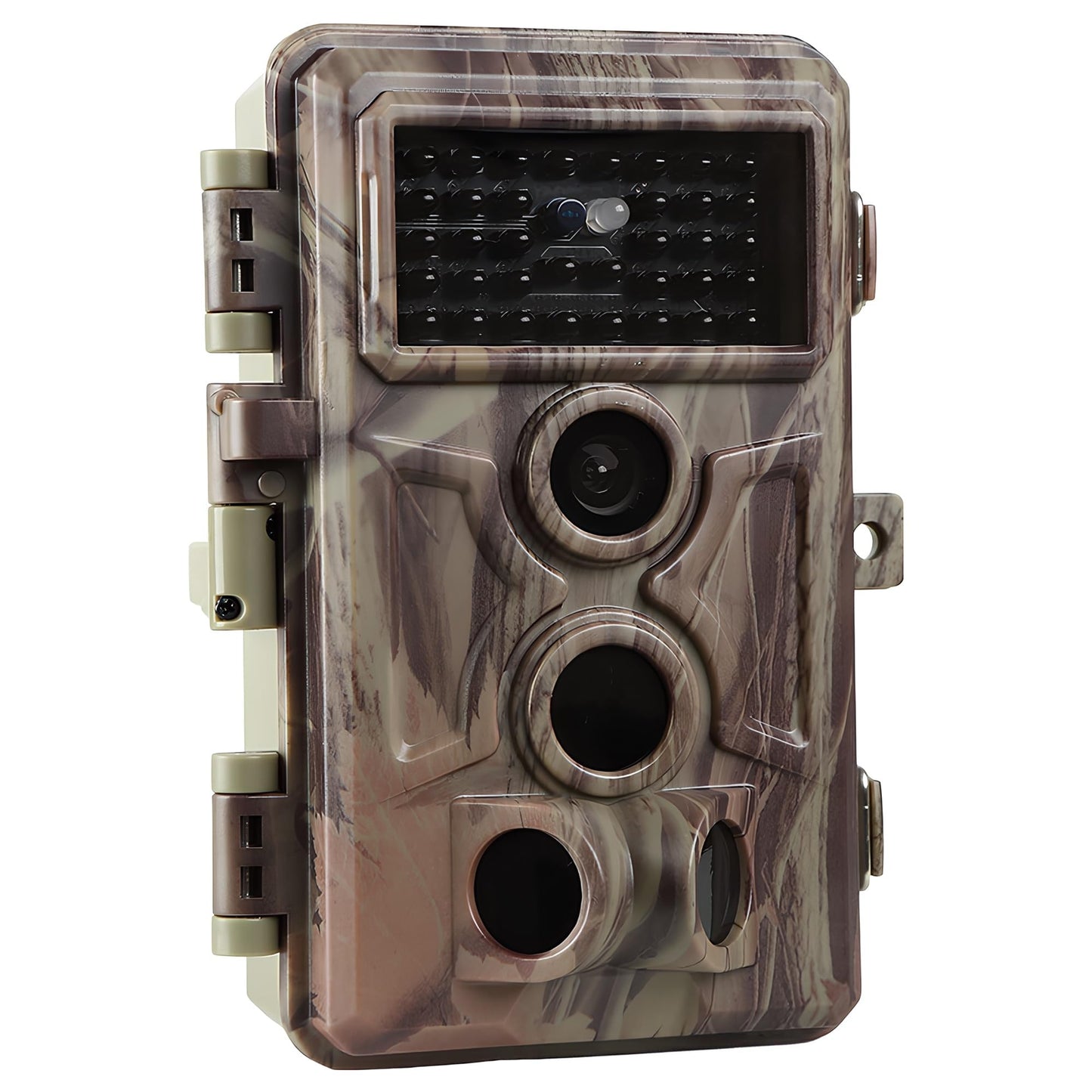 64MP 1296P Trail Camera, 0.1s Trigger 120° Wide Angle Game Camera, Outdoor No-Glow Infrared Trail Cam with Night Vision Motion Activated IP66 Waterproof for Hunting Wildlife Deer Monitoring Security