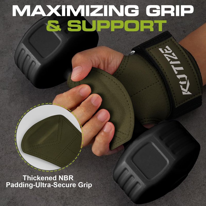 Weight Lifting Wrist Wraps - Adjustable Neoprene Padded Straps for Powerlifting, Deadlifts & Pull-Ups | Unisex Gym Training Gear