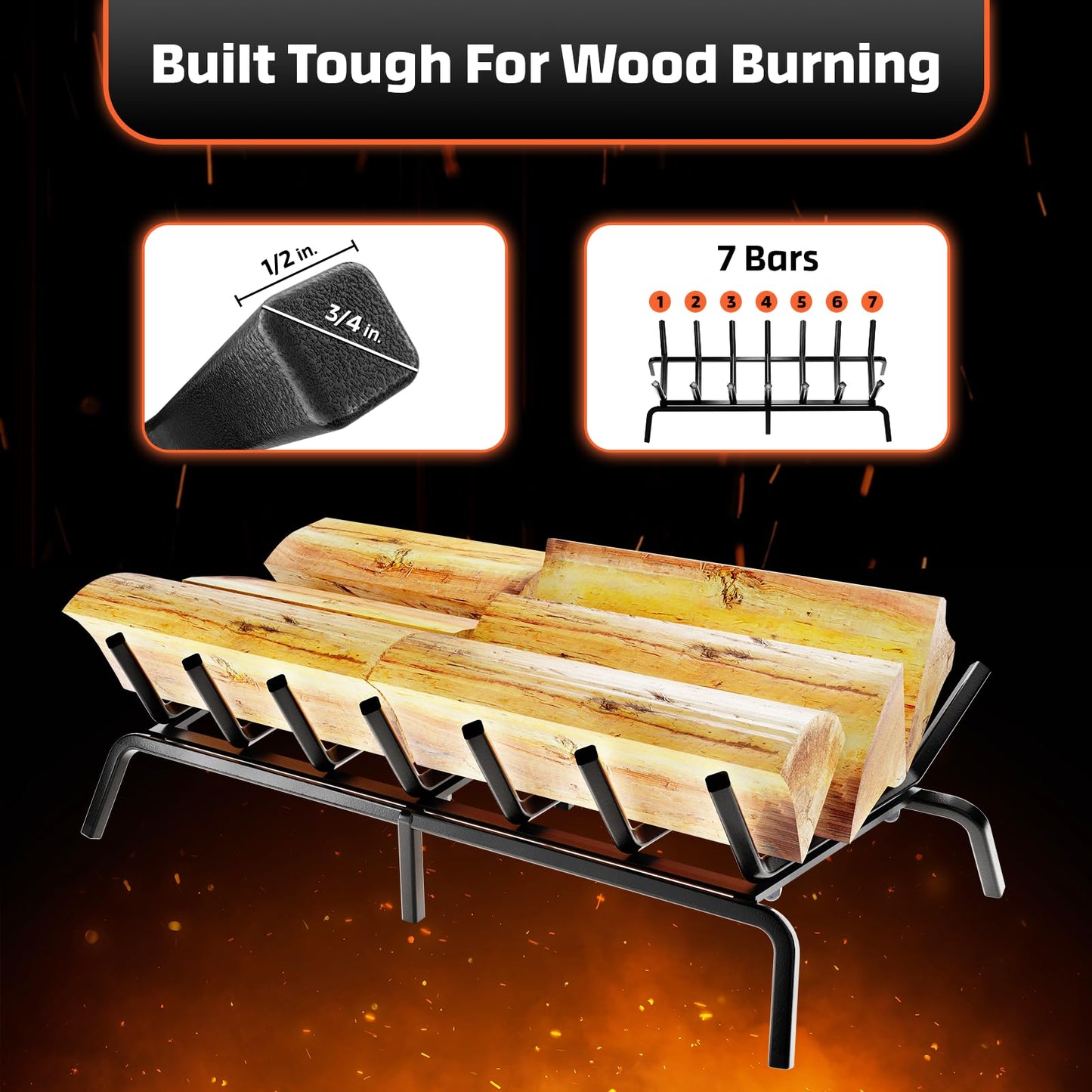 IDZO Foldable Stainless Steel Fire Pit Cooking Grill Grate – Heavy-Duty Portable Campfire BBQ Cooking Rack – Outdoor Camping & Backyard Fire Pit Accessory – 36-Inch Cooking Surface