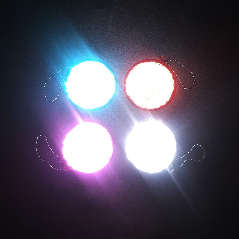 KOPPANG Safety Reflectors - Stylish Reflective Gear for Jackets, Bags, Purses, Backpacks, Strollers and Wheelchairs Circle Shape (Mix-4-Pack)