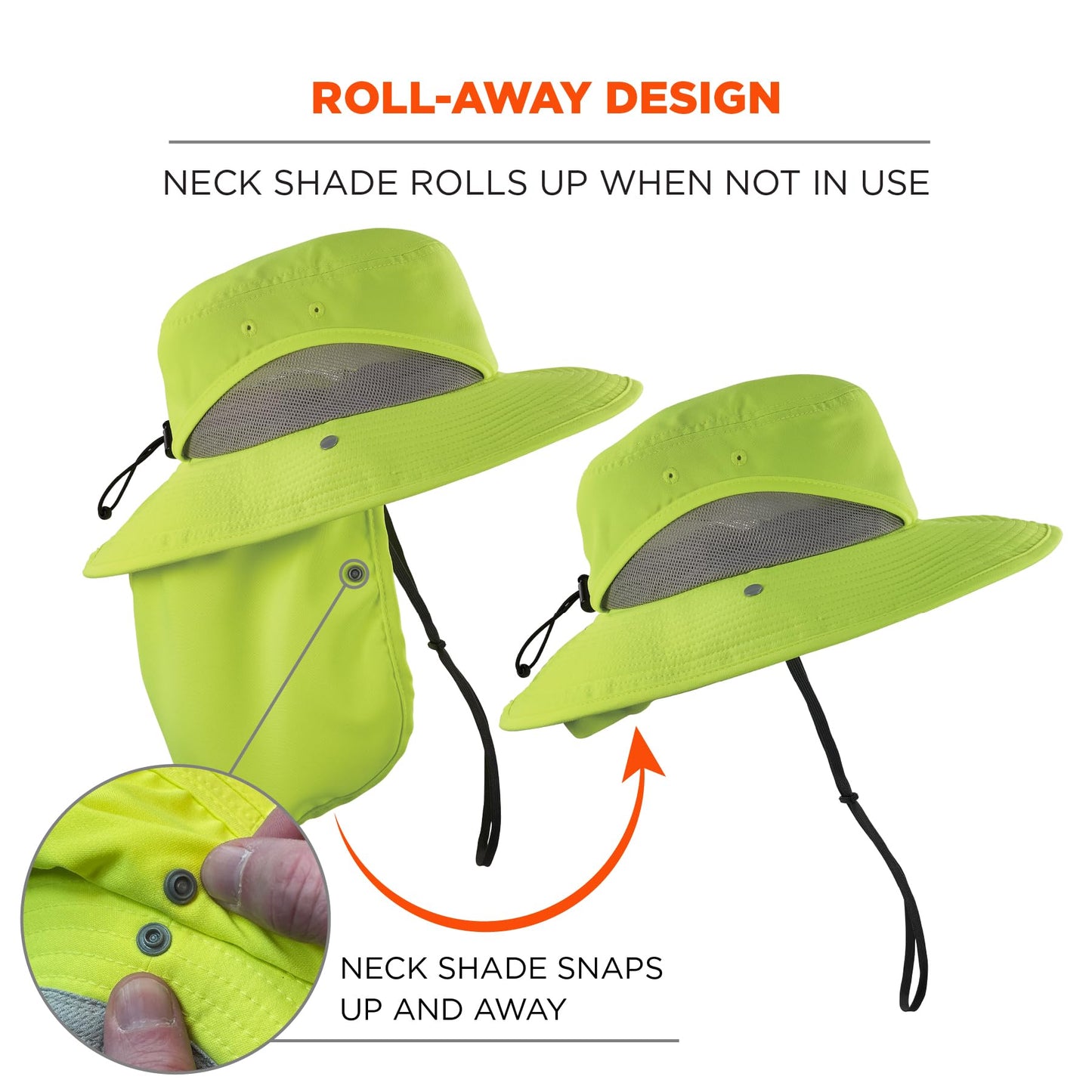 Ergodyne Chill Its 8934 Ranger Hat with Neck Shade