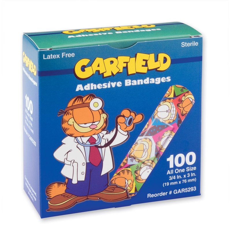 SmileMakers Garfield Bandages Adhesive - 100 per Pack