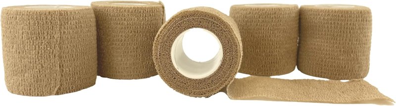 Cohesive Bandage 12-Pack - Self-Adhering Medical Tape for Secure Wound Care