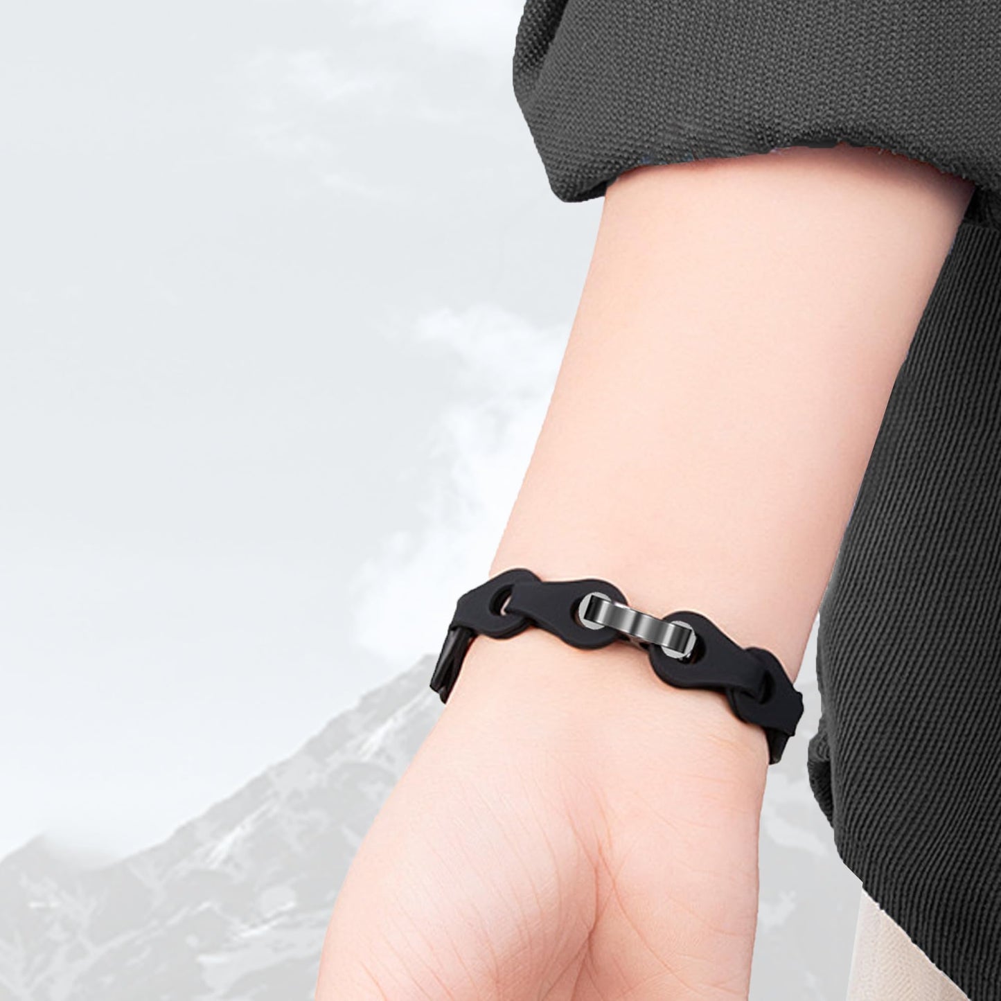 Lamshaw Compatible with EmeTerm Explore Bands, Quick Release Elastic Silicone Hollowed Out Replacement Straps Compatible with EmeTerm Explore (Black)