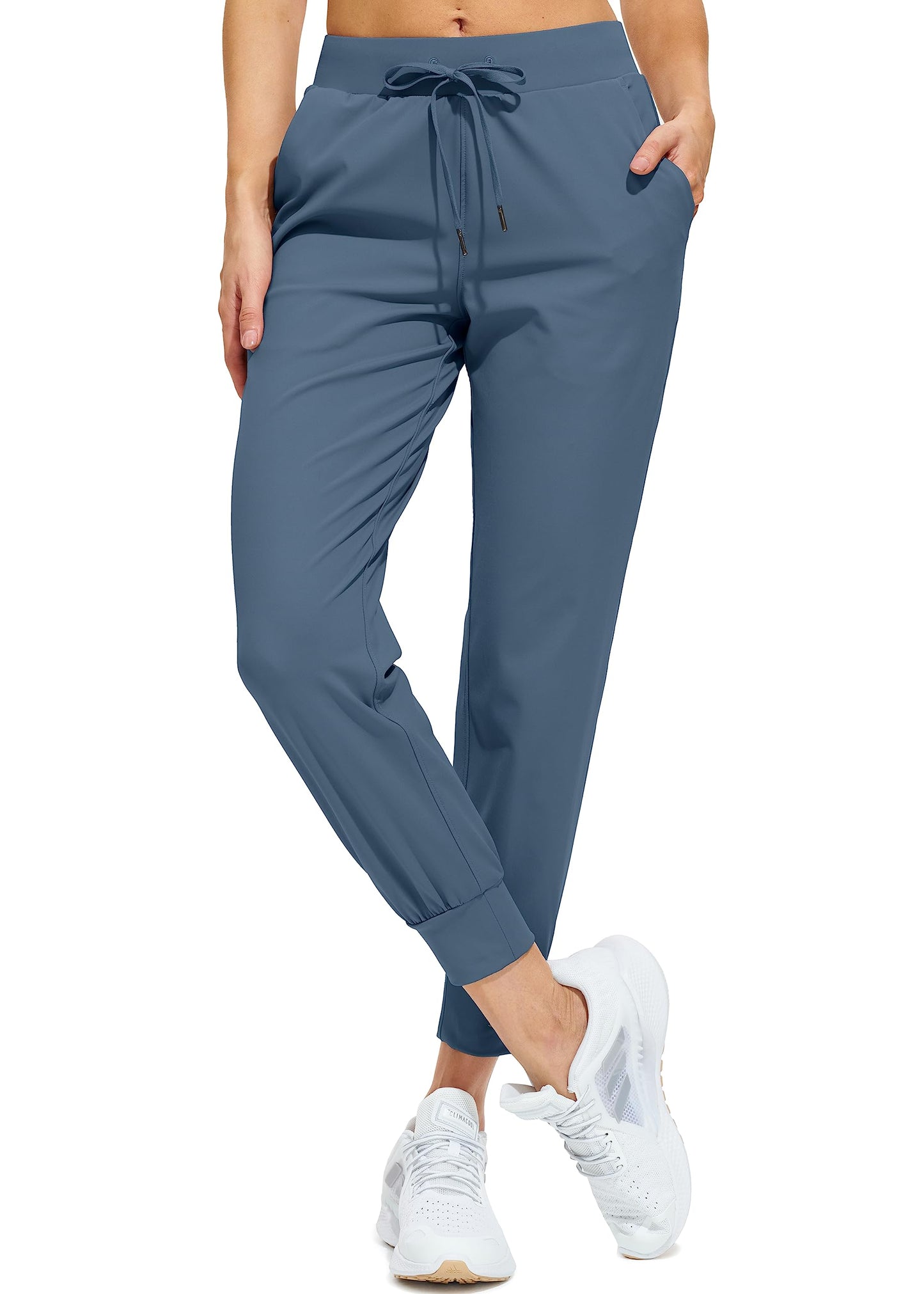 Libin Women's Joggers Pants Athletic Dance Sweatpants with Pockets Running Tapered Casual Pants for Workout,Lounge, Slate Blue XS