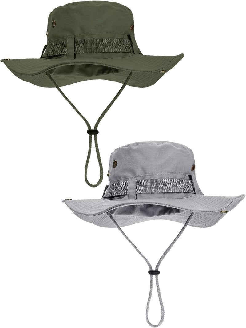 Foldable Safari Sun Hat for Men & Women - UV Protection UPF 50+ Boonie Bucket Cap | Ideal for Hiking & Beach