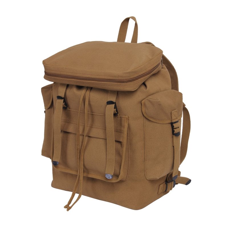 Rothco Canvas European Style Rucksack (Coyote Brown)