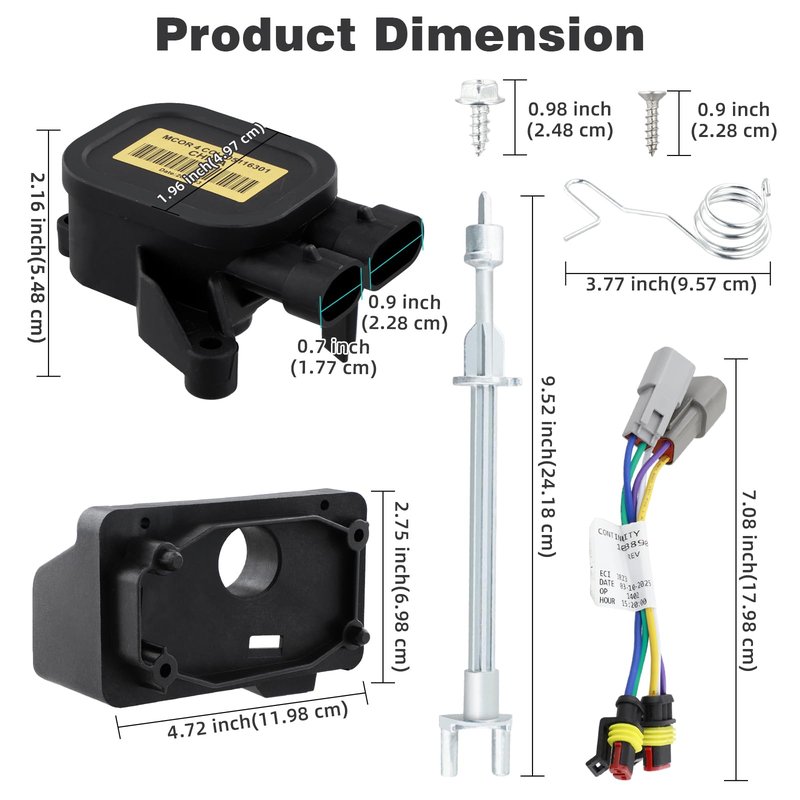 Roykaw 48 V Golf Cart MCOR 4 Throttle Potentiometer, MCOR 4 Conversion Kit Compatible with Club Car DS/Carryall 2001-2011 & Tempo 2018-up, Convert MCOR 1 to MCOR 4, OEM# 102101101, 103943601, AM293101