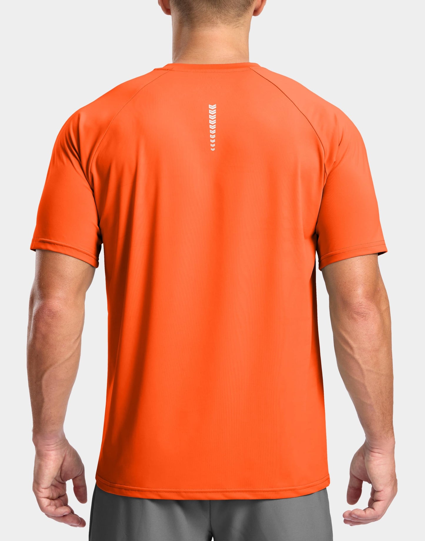 G Gradual Men's Athletic Workout T-Shirts Moisture Wicking Cooling Running Shirts Short Sleeve Performance Tee for Gym Tennis(Orange,4XL)