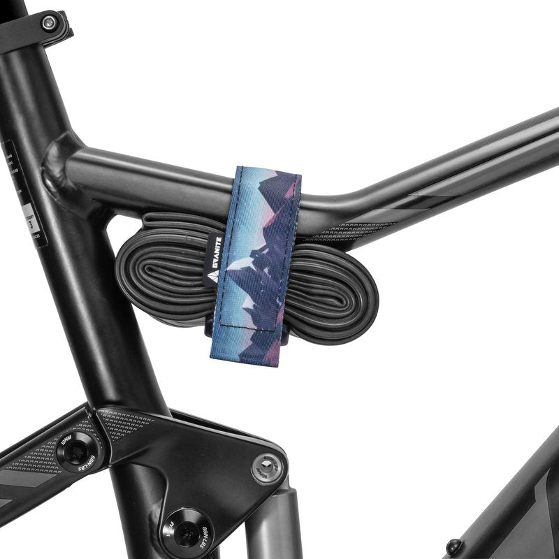 Granite Rockband+ MTB Frame Carrier Strap for Inner Tubes and Bike Tool Kit, Storage Solution for Attaching Extra Gear on Mountain, BMX, Road and Gravel Bikes (Mountain View)