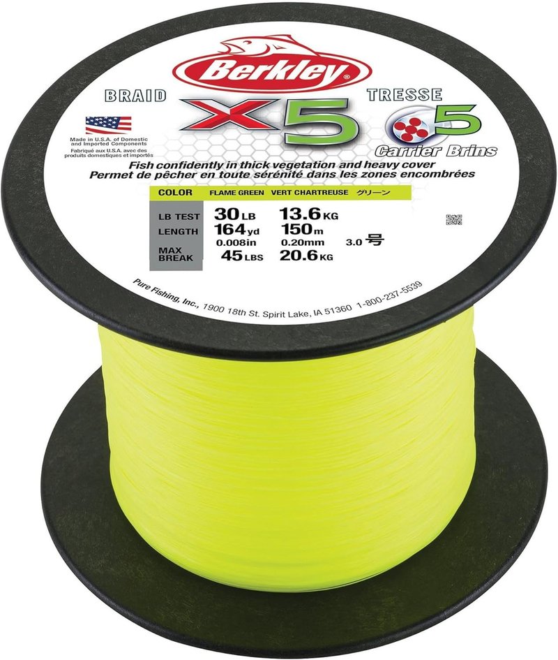 Berkley Braid Fishing Line - High Strength, Low Stretch | 300 Yards