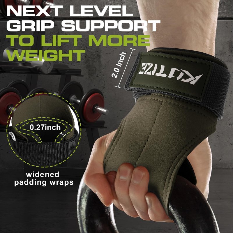 Weight Lifting Wrist Wraps - Adjustable Neoprene Padded Straps for Powerlifting, Deadlifts & Pull-Ups | Unisex Gym Training Gear