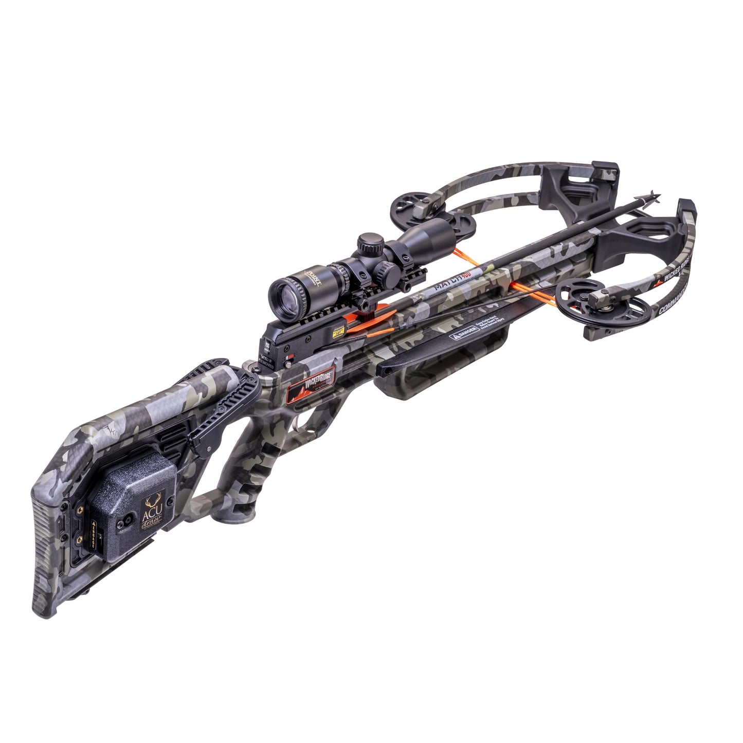 Wicked Ridge Commander M1 Crossbow Acudraw 380 Fps 4X Scope Camo (Camo)