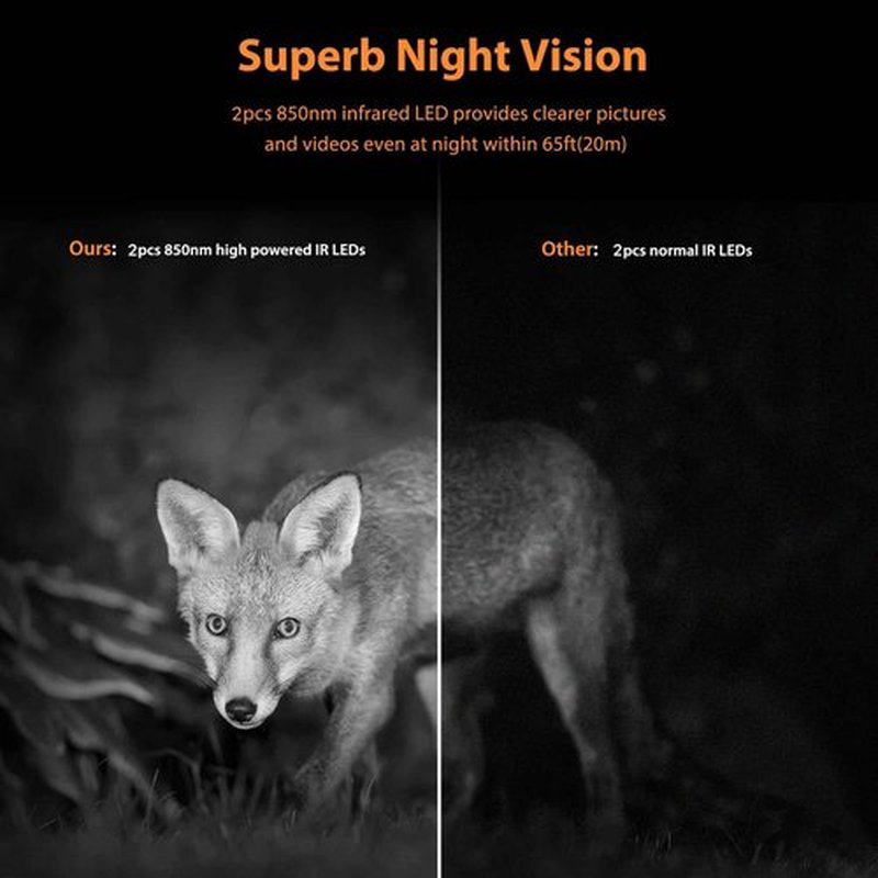 VOOPEAK 4K Trail Camera WiFi - 85MP 30FPS Solar Trail Camera with 850nm Night Vision, 120° Wide-Angle Motion Activated Game Cam, 0.1s Trigger, IP66 Waterproof for Wildlife Monitoring