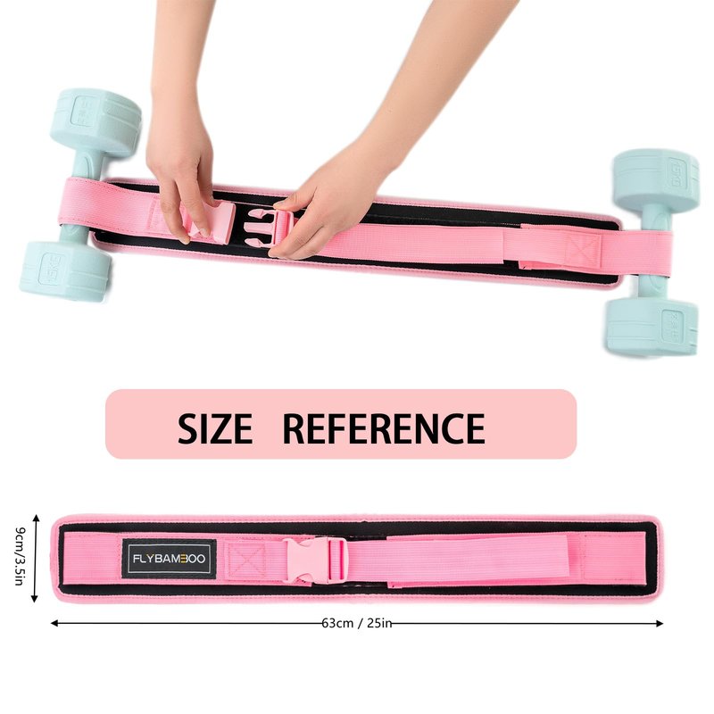 Hip Thrust Belt for Dumbbells,Booty Belt for Hip Thrust Slip-Resistant Padding Pink