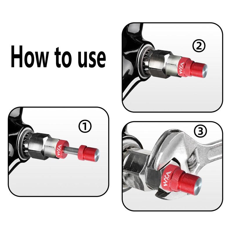 Chrisphil 20-Tooth Bottom Bracket Removal Tool, Heavy-Duty Crank Puller for Cartridge Bearings Universal Fit for Most Bikes High-Strength Steel Construction