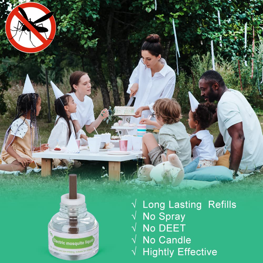 Q5 Mosquito Repellent Refills for Outdoor Indoor, Includes 2-Pack 280 Hr Repellent Refill with 20’ Mosquito Protection Zone, Highly Effective, Long Lasting, DEET-Free, No Spray