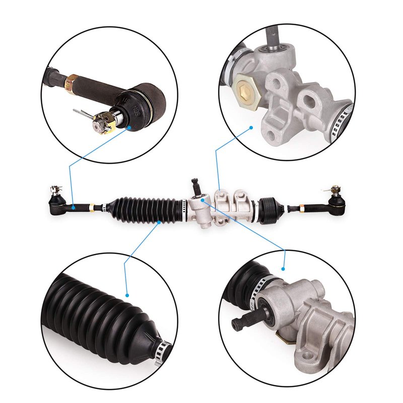 10L0L Steering Rack Assembly for EZGO RXV 2008-up Gas & Electric Golf Carts, OEM# 618329