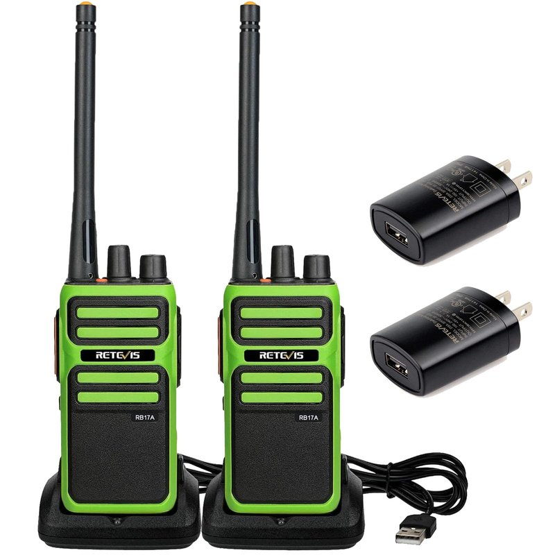 Retevis RB17A Walkie Talkies Long Range, GMRS Two Way Radios, 2200mAh Rechargeable Battery, SOS, Emergency Radios, Handheld Radio for Camping Hunting Road Riding Fishing (2 Pack)