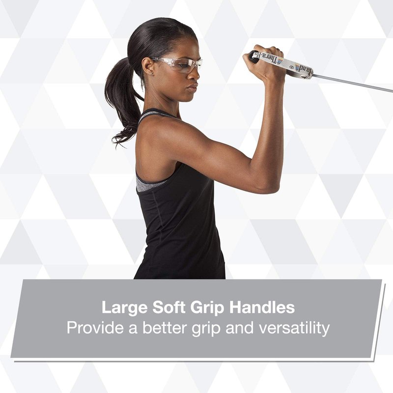 THERABAND Resistance Tubes, Professional Latex Elastic Tubing with Soft Handles & Door Anchor for Physical Therapy, Pilates, At-Home Workouts, and Rehab, 48 Inch, Silver, Super Heavy, Level 7