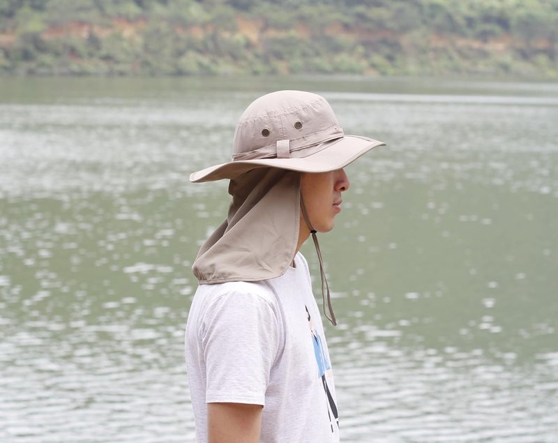 Men's UPF 50 Sun Hat with Neck Flap | Quick-Dry UV Protection Fishing Cap for Women - Wide Brim Beach & Garden