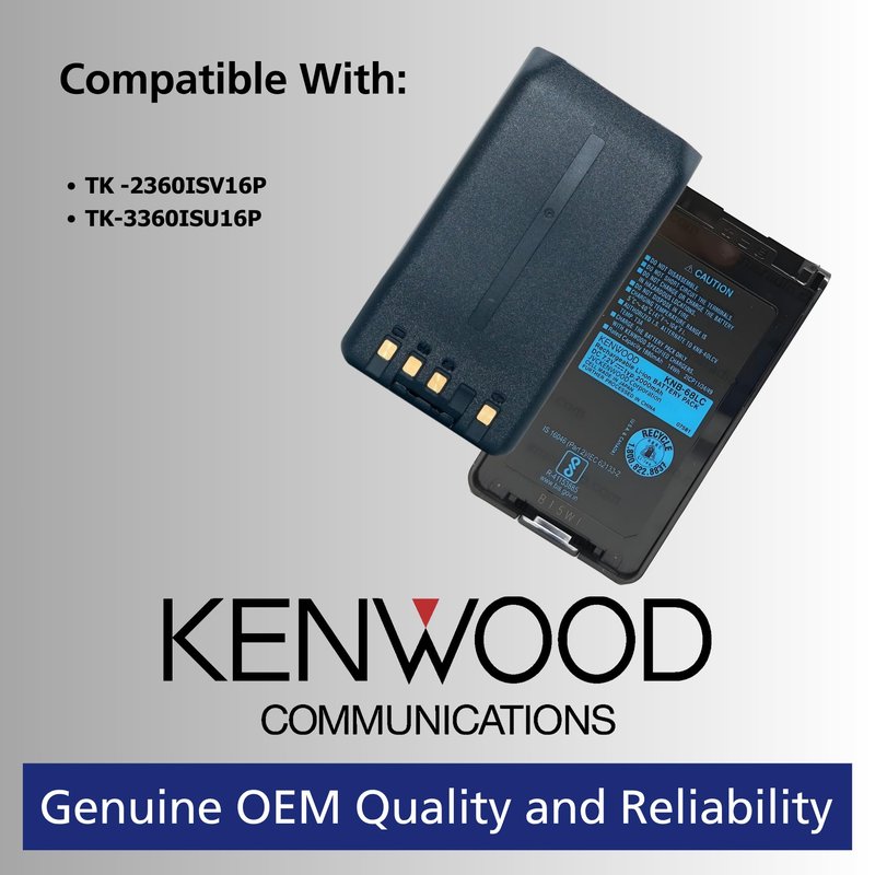 Kenwood KNB-68LC 7.2V 2000mAh Li Ion – Intrinsically Safe Battery Pack, Lightweight Durable Casing, Works with KSC-25S Rapid Charger, OEM