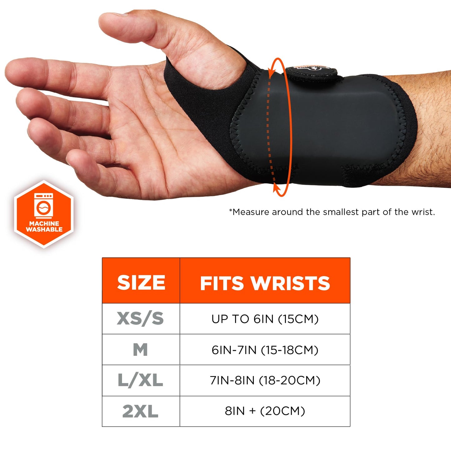 Ergodyne - 70204 ProFlex 4020 Right Wrist Support, Black, Medium
