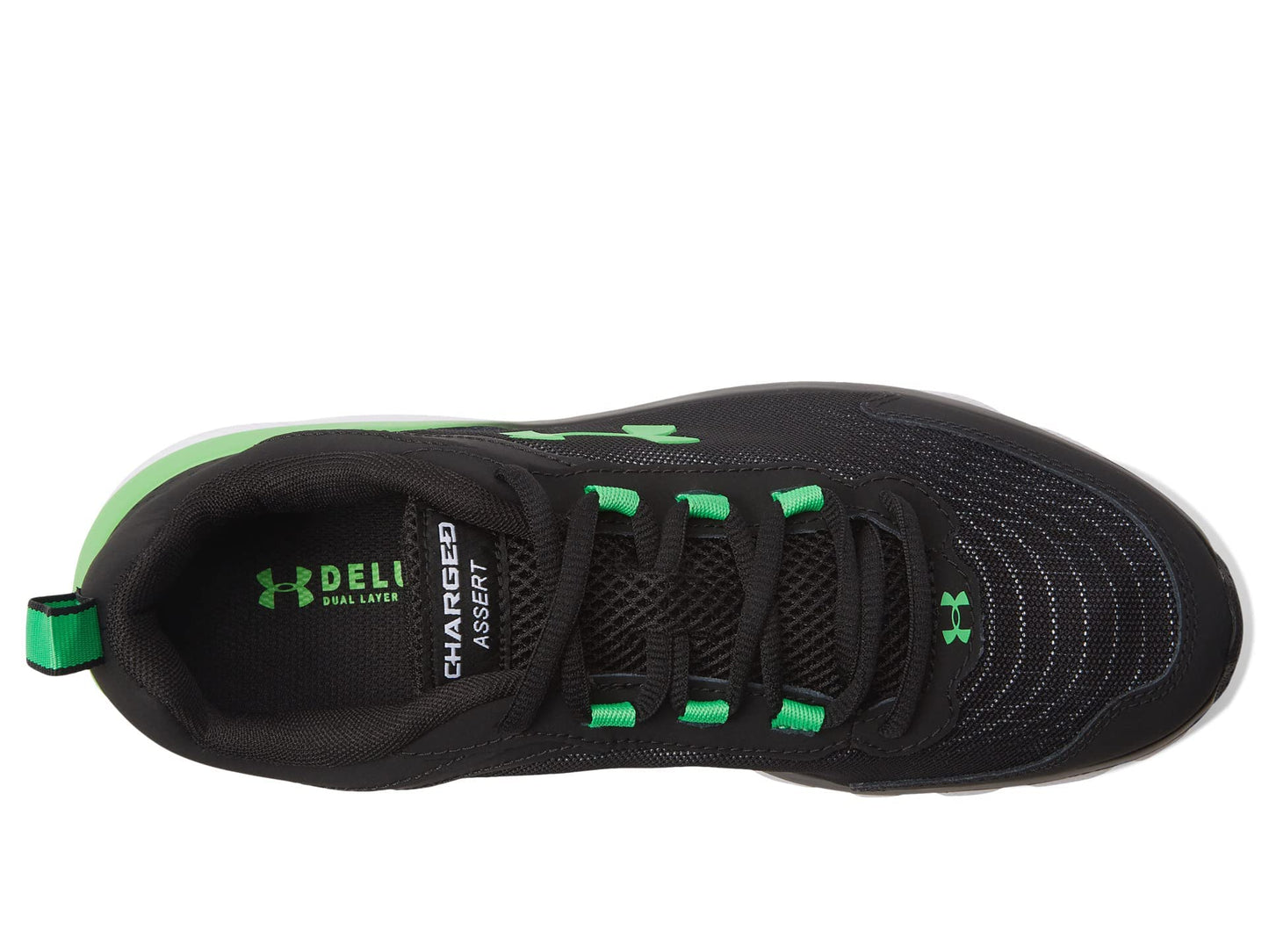 Under Armour Men's Charged Assert 9, (008) Black/Extreme Green/Extreme Green, 7.5