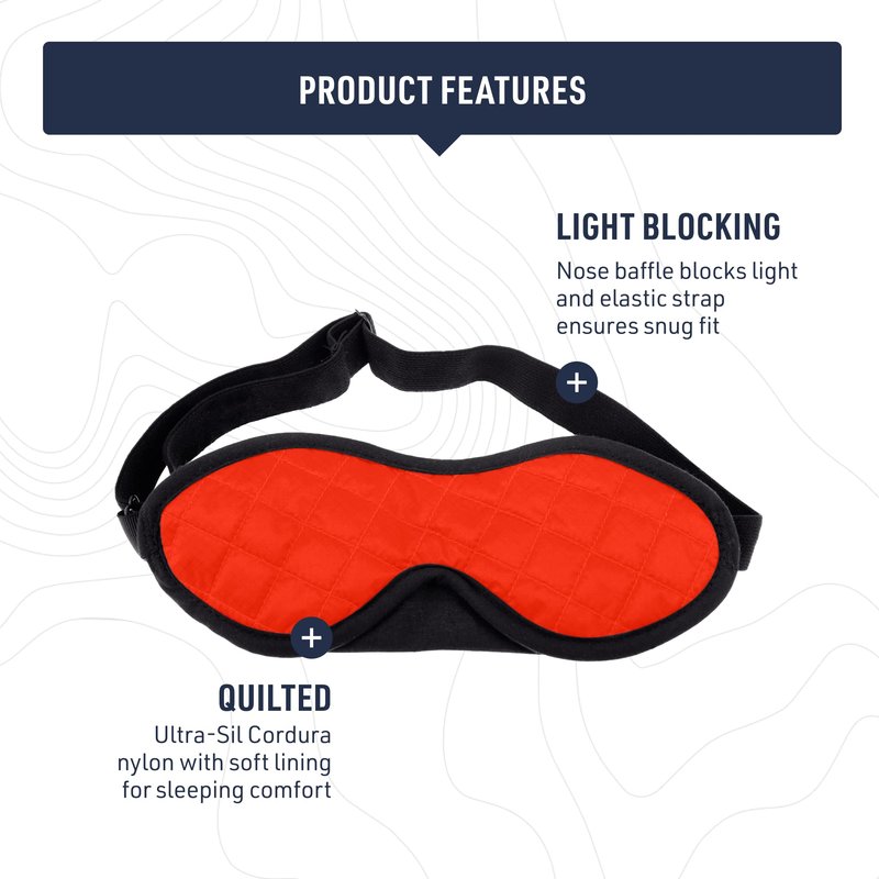 Sea to Summit TravellingLight Eye Shade Travel Sleep Mask, Highrise Grey