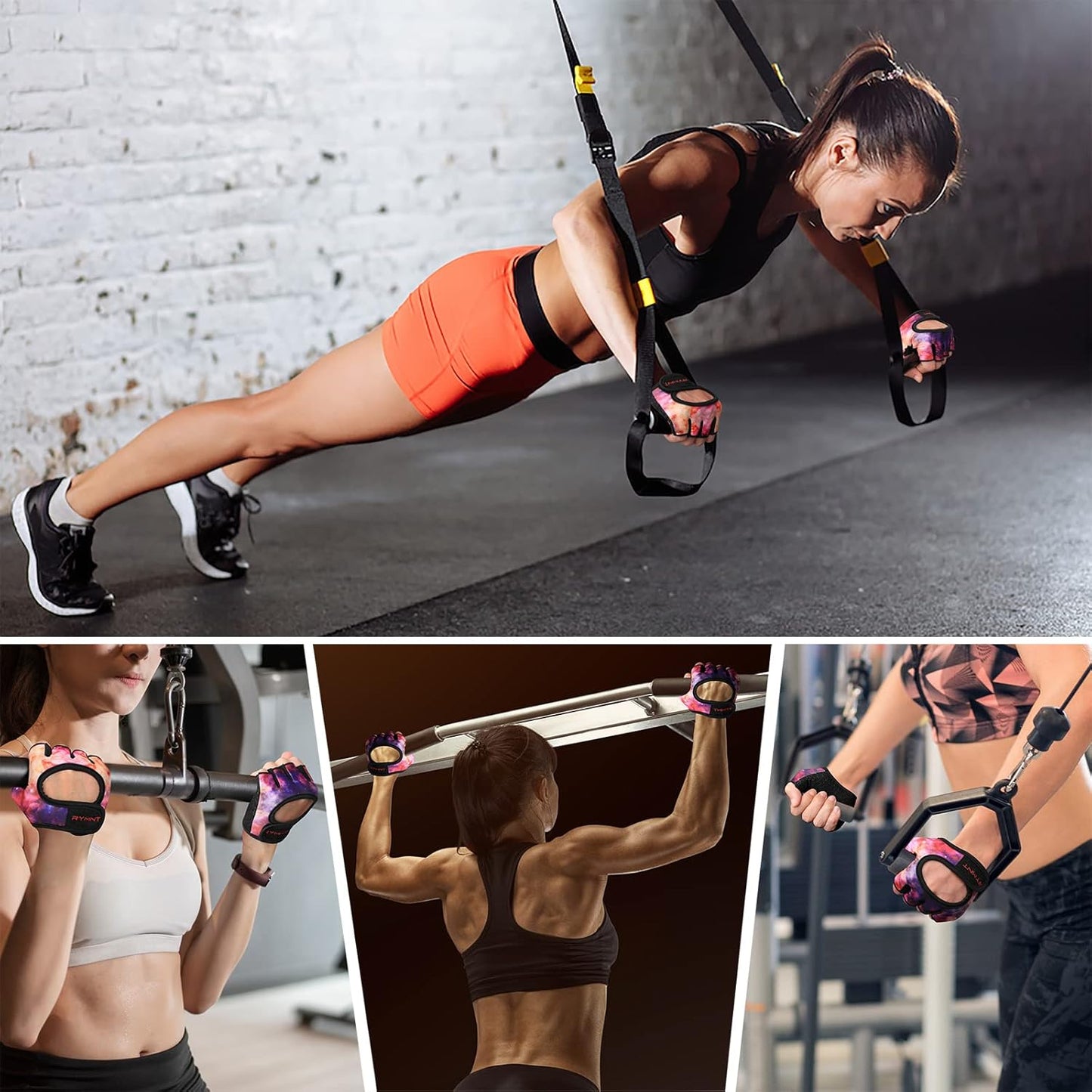Minimal Weight Lifting Gloves - Full Palm Protection & Extra Grip for Men and Women | Short Micro Workout Pads