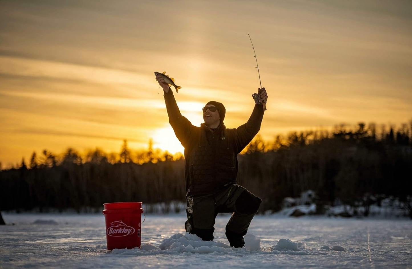 Berkley Trilene Fluorocarbon Ice Fishing Line - 100% Strong & Durable | 100 Yards