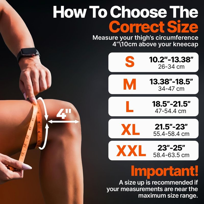 Dr. Brace Elite Knee Brace - Side Stabilizers & Patella Gel Pads for Maximum Pain Relief | Medium Size, Mercury Color