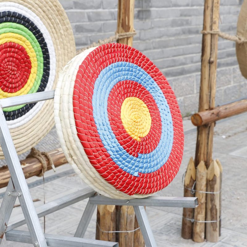 5 Layer Red Archery Target Bundle - Durable Stand Included | Ideal for Practice