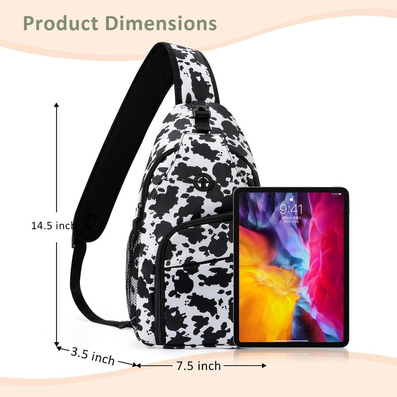 Tuwubi Crossbody Bags for Women Trendy,Sling Bag for Men with Adjustable Shoulder,Travel Essentials Backpack Suitable for Sports Running Traveling Hiking(Beige,Medium)