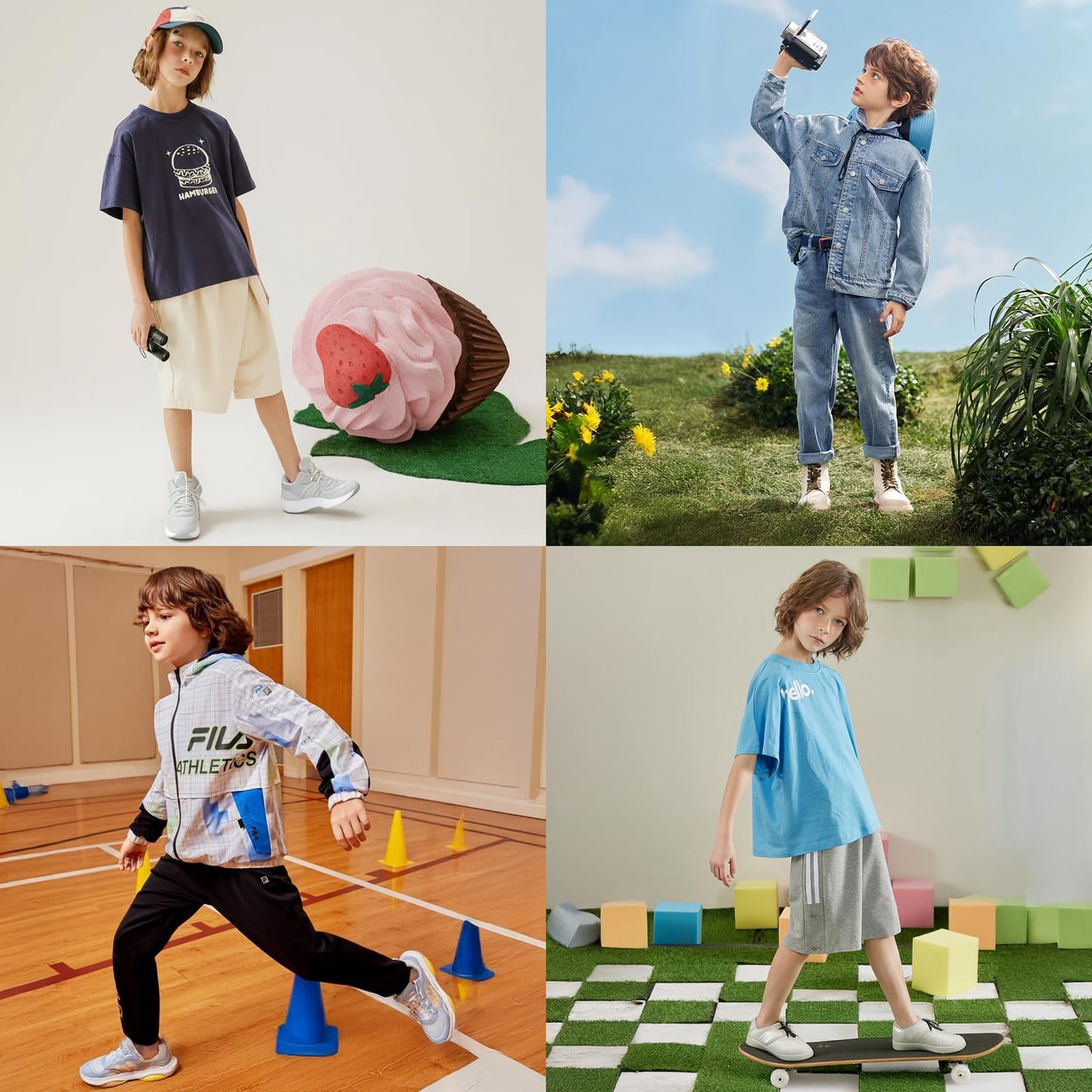 Comfoex 12 Pairs Boys Running Ankle Socks For Kids 4-6 6-8 8-10 10-12 Years Old Low Cut Athletic Breathable Cotton Socks