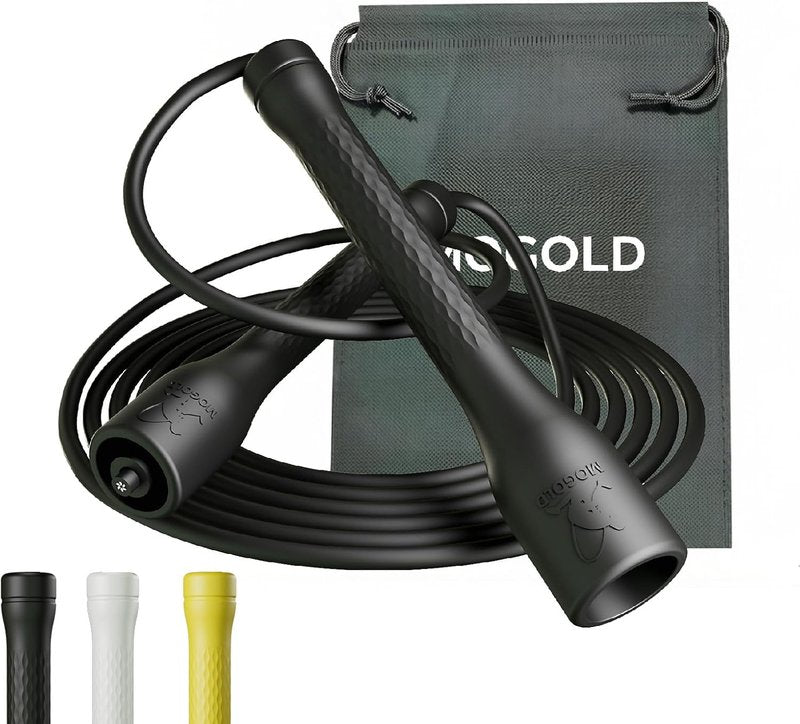Unbreakable Jump Rope - 10,000-Drop Adjustable Speed Rope with Ergonomic Handles | 5mm PVC for Boxing & HIIT