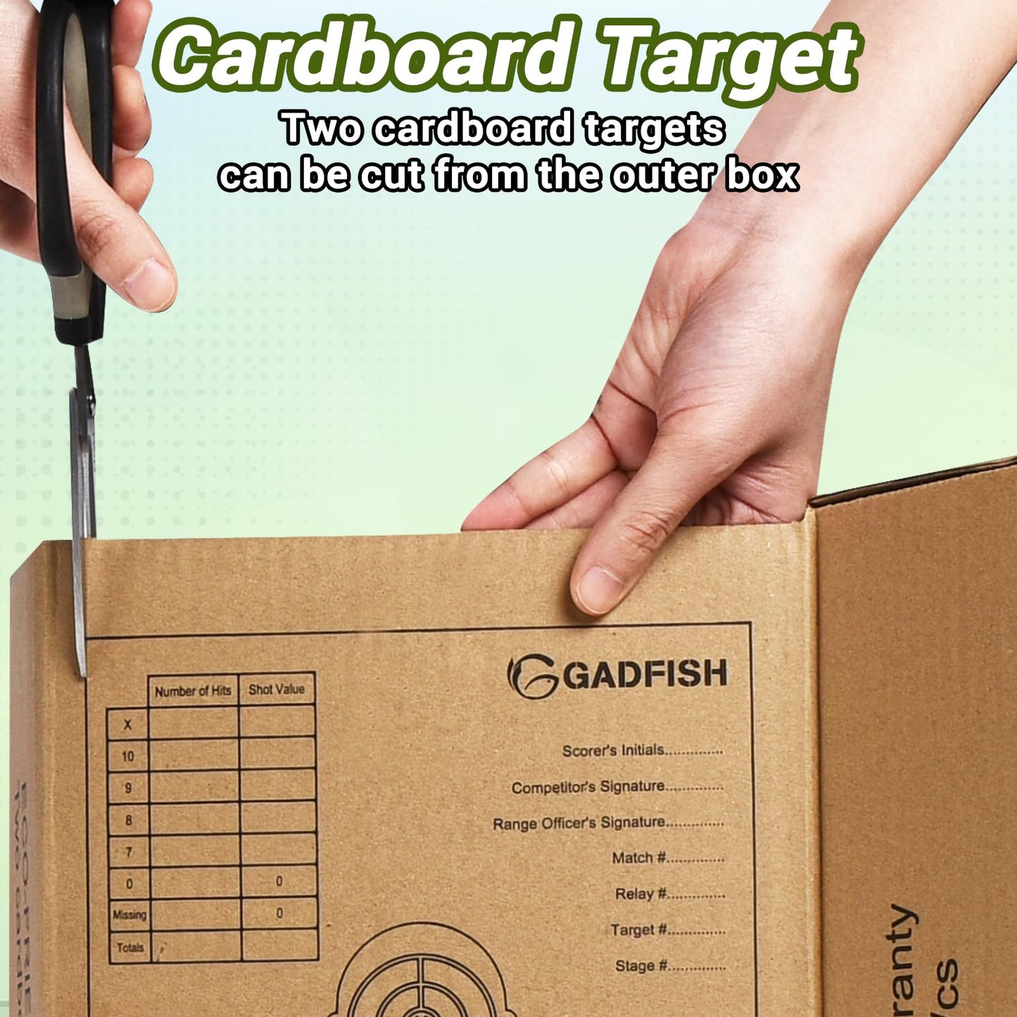 Shooting Target Stand Set, Adjustable Shooting Target Stand with 10pcs Paper Targets, Two Mounting Options for Outdoors, Stable Paper Holder with Metal Poles and Ground Nails (Black)