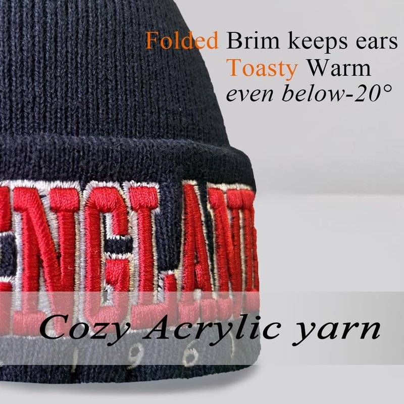 Beanie for Men Women Cuffed Thick Knitted Unisex Winter Hat Beanies, Ideal for Sports, for Men & Women