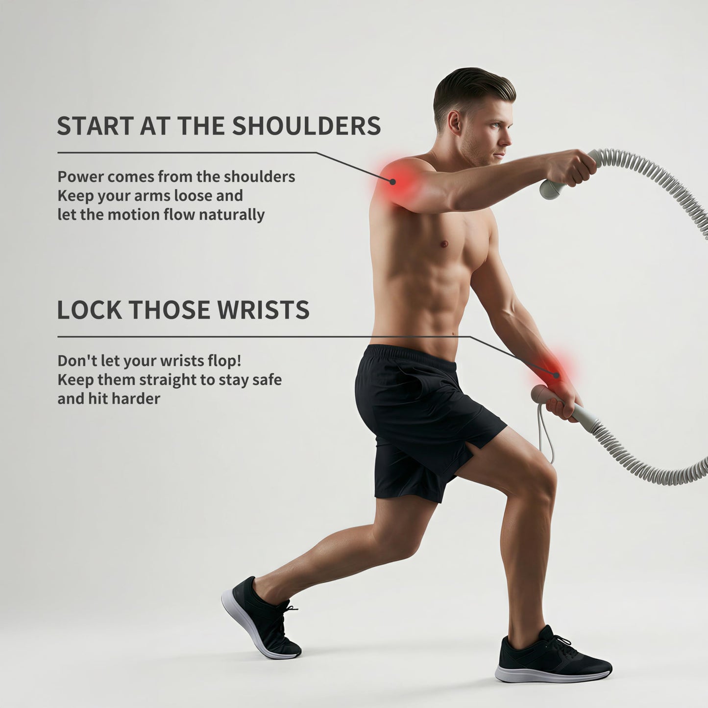 PROIRON Cordless Battle Rope Weighted Ropeless Battle Ropes for Home Gym Workout Exercise Rope for HIT Training Rope for Men & Women Grey