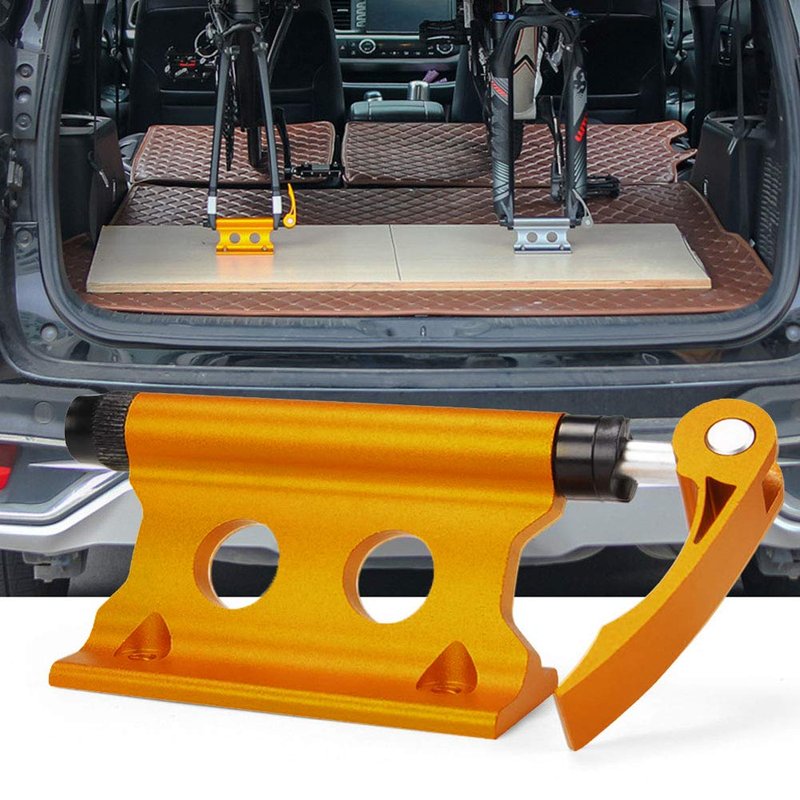 Bike Block Fork Mount, Quick Release Fork Mount Truck Bed Bicycle Carrier Portable, Aluminum Alloy Bicycle Front Fork Fixed Clip Luggage Rack for Truck/Trailer/Bikes
