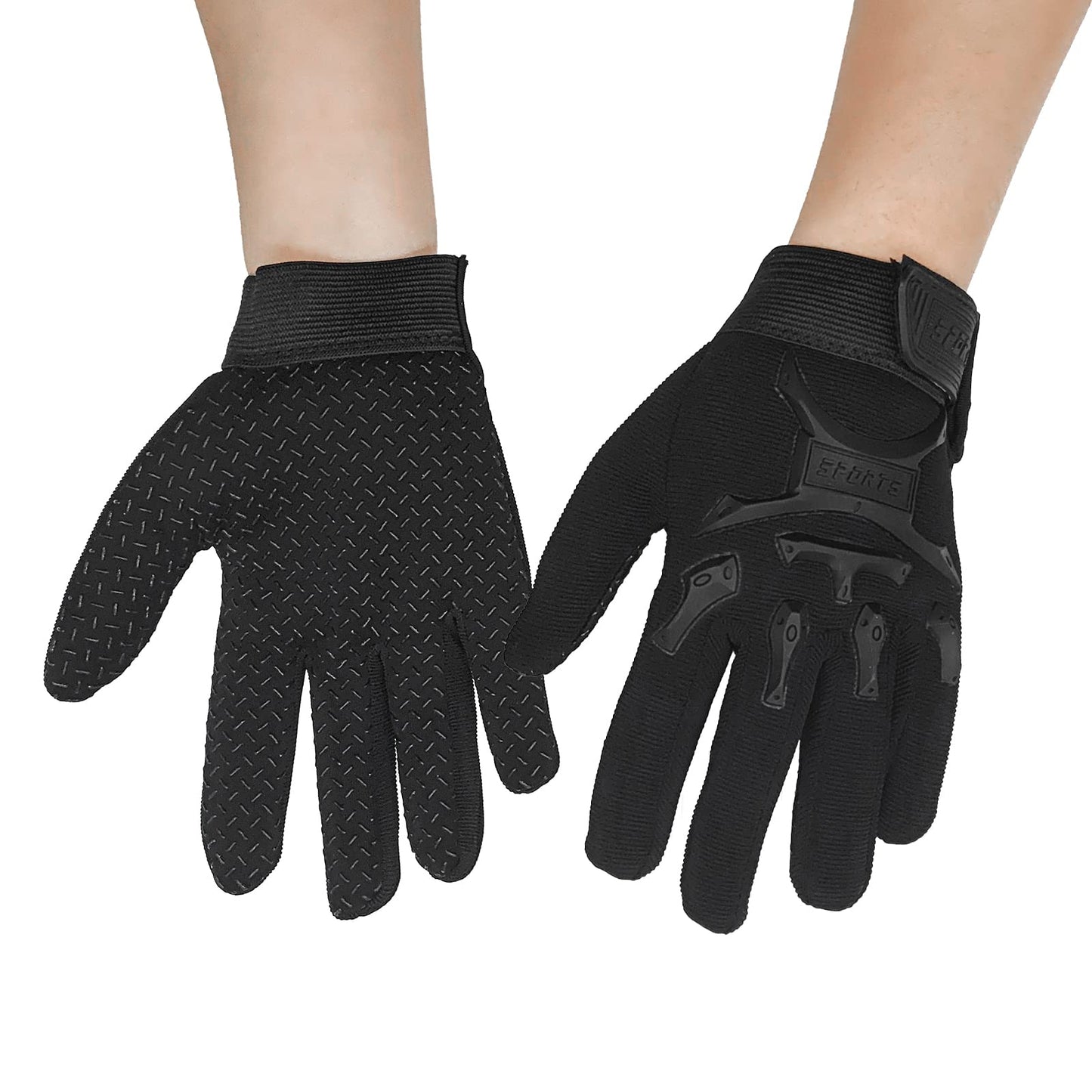 Long Keeper Kids Cycling Tactical Gloves – Boys Sport Climbing Fishing Gloves Anti Slip Full Finger Gloves
