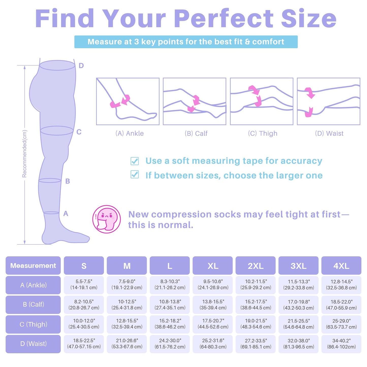 20-30 mmHg Graduated Compression Pantyhose for Women, Footless High Waist Support Compression Tights & Leggings for Swelling Relief, Circulation Boost & Travel Comfort, Black, X-Large