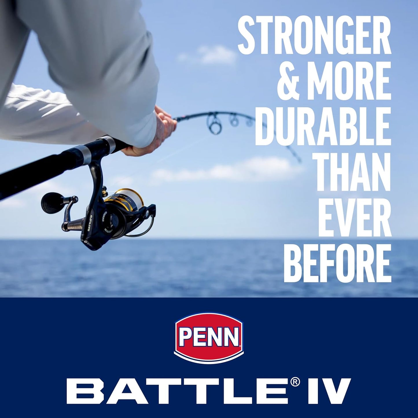 Penn Battle IV Spinning Fishing Reel - Durable Lightweight Design for Smooth Casting
