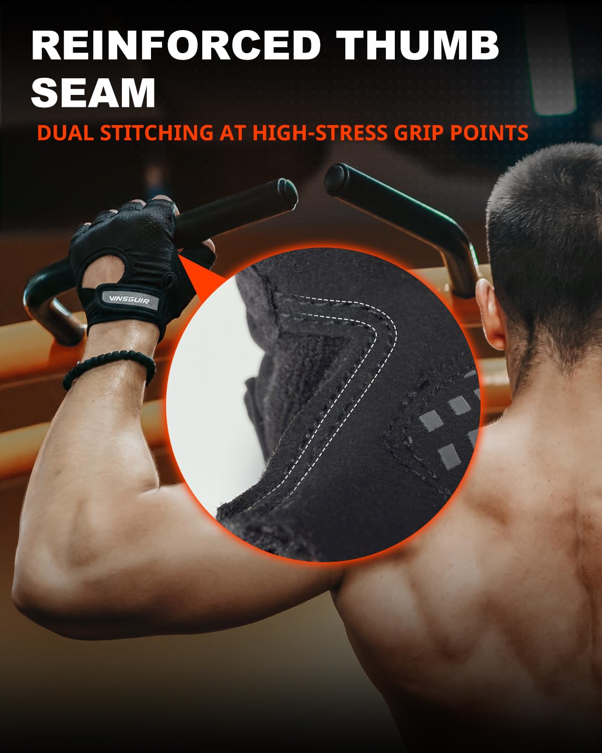 Workout Gloves for Men & Women, Enhanced Grip, Full Palm Protection