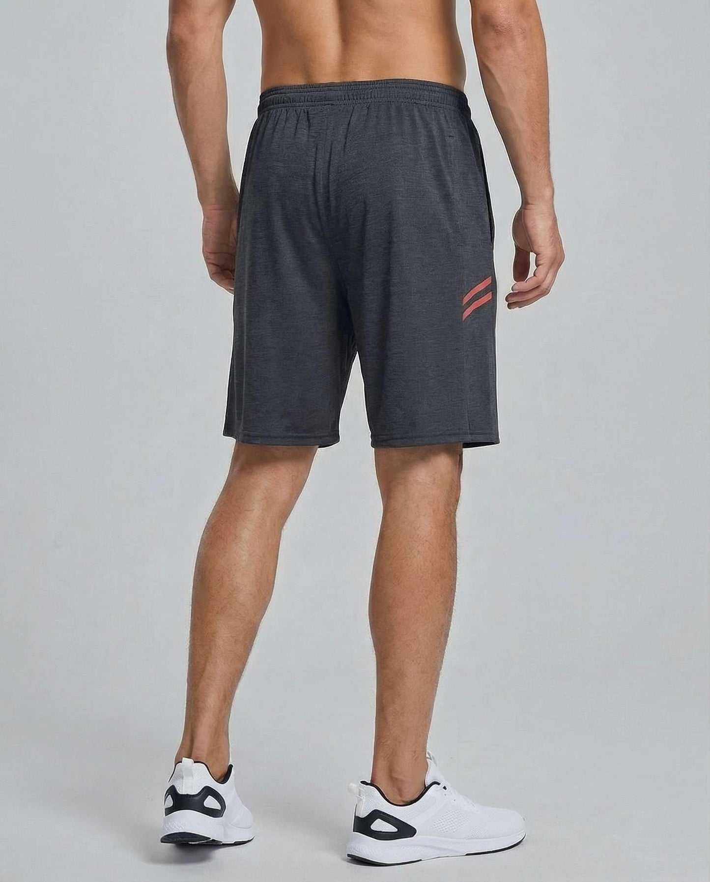 Real Essentials Men’s 5 Pack: 9" Dry-Fit Shorts – Athletic Gym, Workout, Basketball, Running, Casual Lounge Active Pockets, Set 6, L