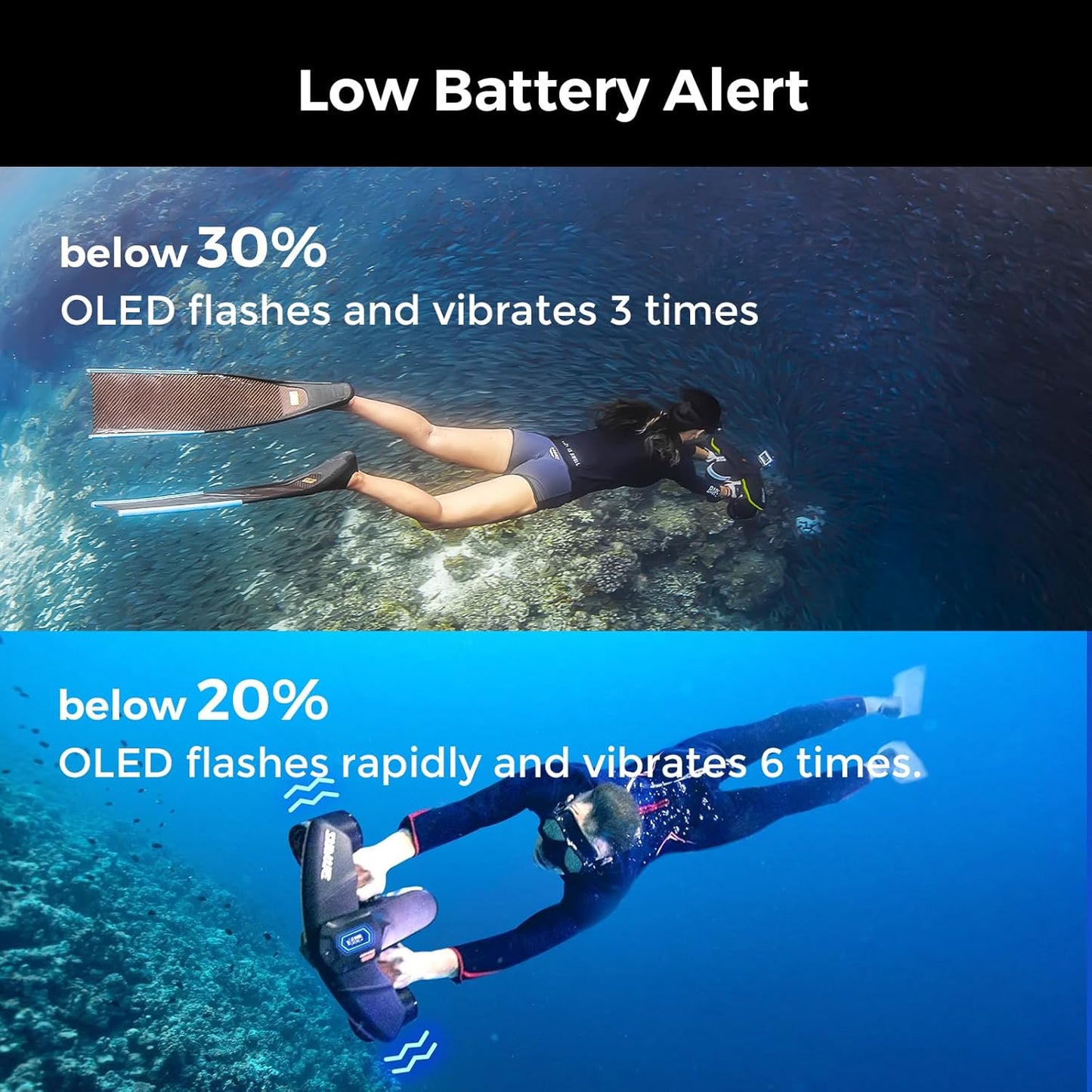 Sublue Navbow Plus Smart Underwater Scooter - Dual Motors, 3 Speed Gears, 4.47mph | 60 Min Battery Life, 131ft Diving Range