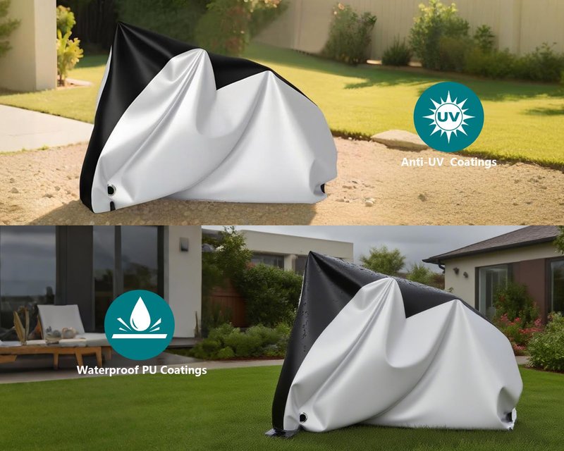 DS. DISTINCTIVE STYLE Waterproof Bike Cover for Outdoor Bicycle Storage with Lock Hole UV Protection for Mountain Road Electric Bikes