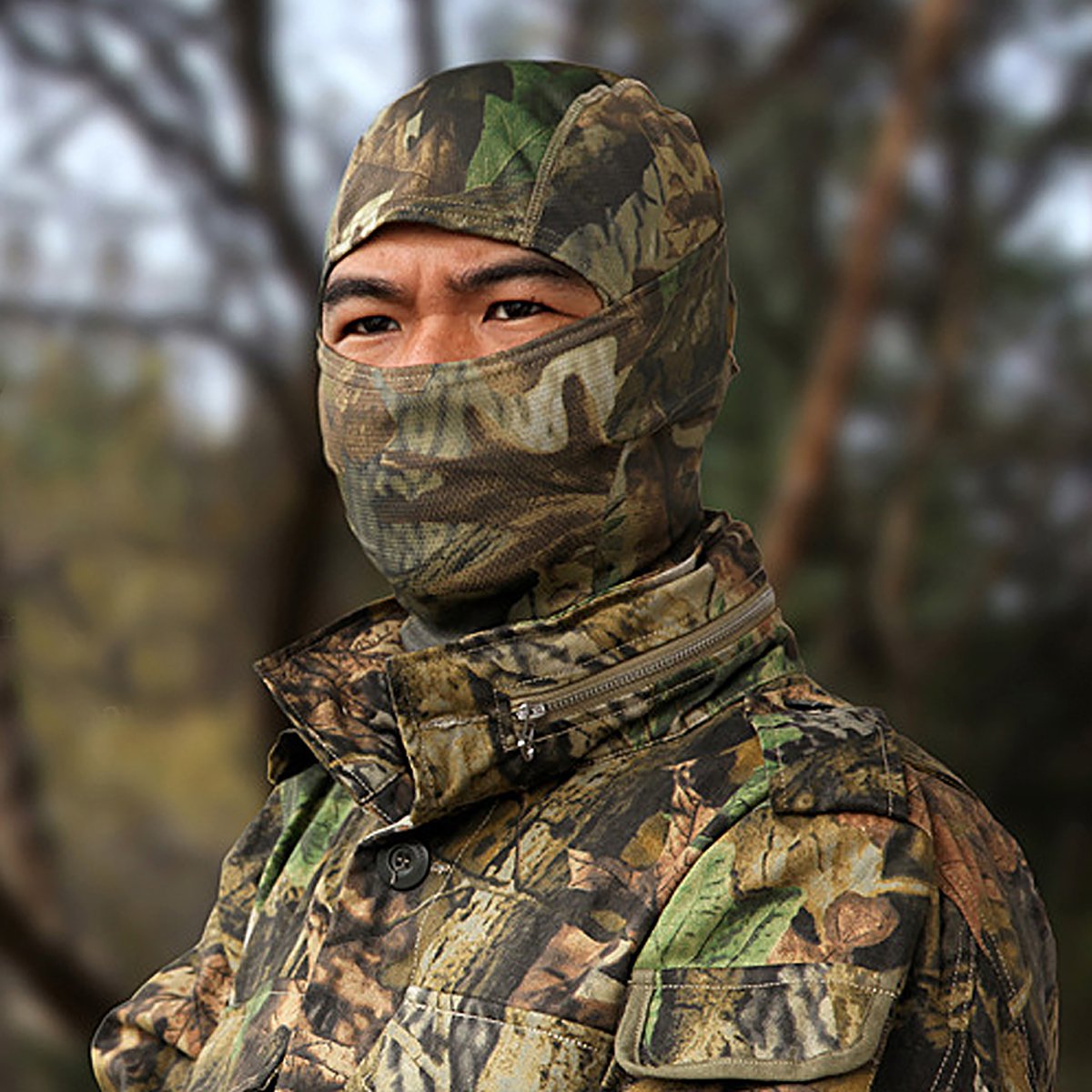 WTACTFUL Camo Balaclava Face Mask, Tactical Breathable Hood for Outdoor