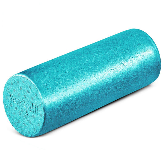 Yes4All High Density Foam Roller for Back, Variety of Sizes & Colors for Yoga, Pilates - Turquoise - 18 Inches