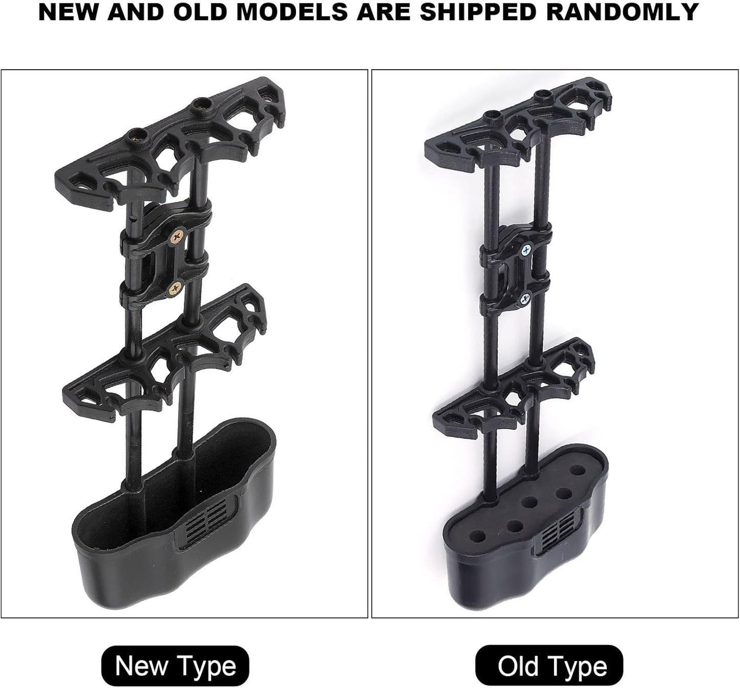 5 Arrows Quiver - Quick Release Left-Handed Vibration Absorbing Holder for Compound & Recurve Bows